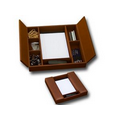 Rustic Brown Top Grain Leather Classic Conference Room Organizer